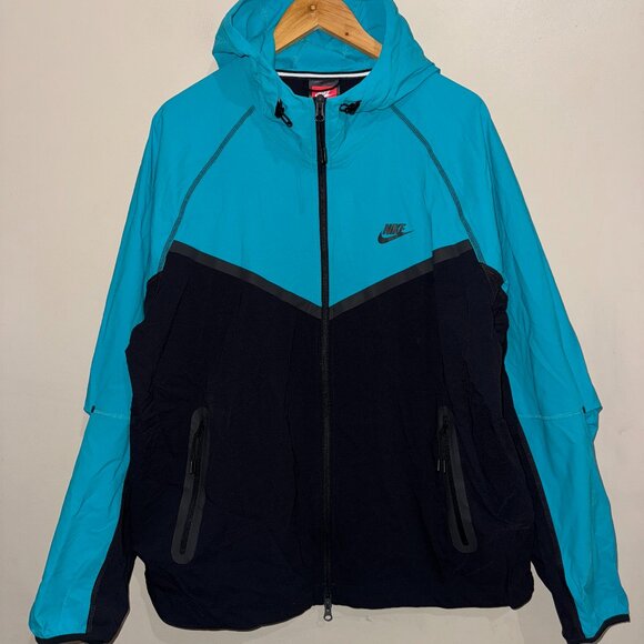 Nike Tech Woven Windrunner Jacket Dusty Cactus/Black Men’s L HM7151-345 NEW - Picture 1 of 9